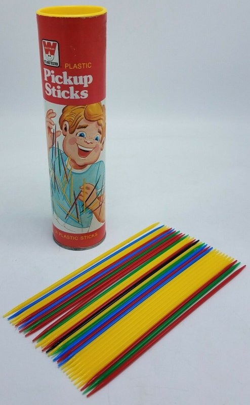 Vintage Retro Toy Game 1975 70's Whitman Plastic Pickup Pick Up Sticks Missing 1