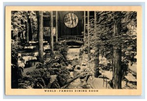 Brookdale Lodge  Big Trees Santa Cruz Inside View CA Vintage Postcard F52