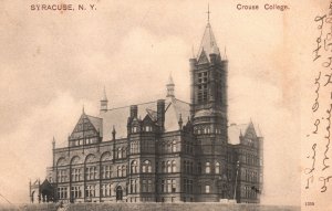 Vintage Postcard 1905 Crouse College Campus Building Landmark Syracuse New York