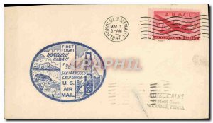 Letter US 1st Flight Honolulu San Francisco May 1, 1947