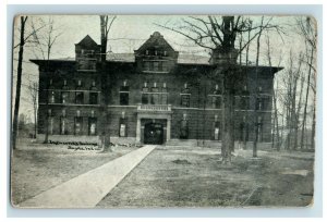 C.1900-09 Engineering Building Tri-State College Angola, Indiana Postcard P33 