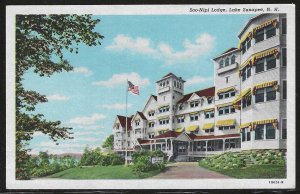 Soo-Nipi Lodge, Lake Sunapee, New Hampshire, Early Postcard, Unused