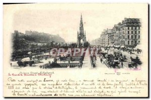 Postcard Old Edinburgh Princes Street