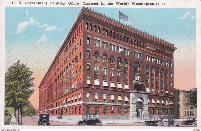 WASHINGTON D.C., 1900-10s; U. S. Government Printing Office, (Largest in the ...