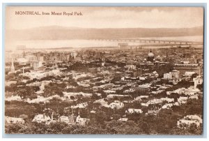 Montreal Quebec Canada Postcard From Mount Royal Park View c1910 Antique