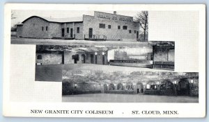 1940 St. Cloud Minnesota MN Vintage Postcard New Granite City Coliseum Building