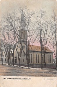 J62/ Lebanon Ohio Postcard c1910 First Presbyterian Church  399