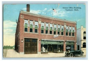 Vintage Edison Office Building, Ypsilanti, Mich. Postcard P174 