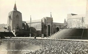 1939 RPPC Golden Gate Expo Temples of the East San Francisco CA Moulin #58