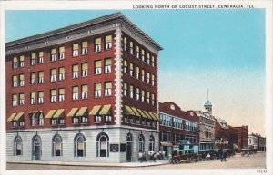 Illinois Centralia Looking North On Locust Street