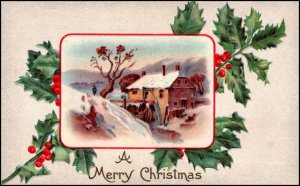 Christmas Holly Scene