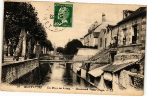 CPA MONTARGIS - Un Bras du LOING - Boulevard Victor-Hugo (227762)