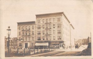 New York City Street Scene Buildings Real Photo Vintage Postcard AA13362