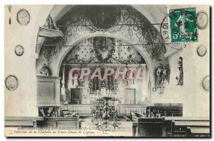 Old Postcard Around Bagnoles de l'Orne Inside the Chapel of Our Lady of Lignou