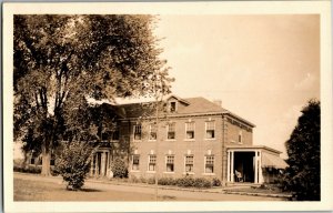 RPPC Browning Staff House Long Lane School Middletown CT Vintage Postcard X25