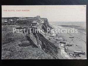 Norfolk EAST RUNTON The Cliffs showing Cliff Houses - Old Postcard by Puxley