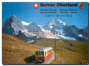 Modern Postcard Kleine Scheidegg Jungfrau 2031m Blick auf und Eiger Moench