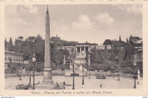 ROMA, Italy, 1900-10s; Piazza del Popolo e salita del Monte Pincio