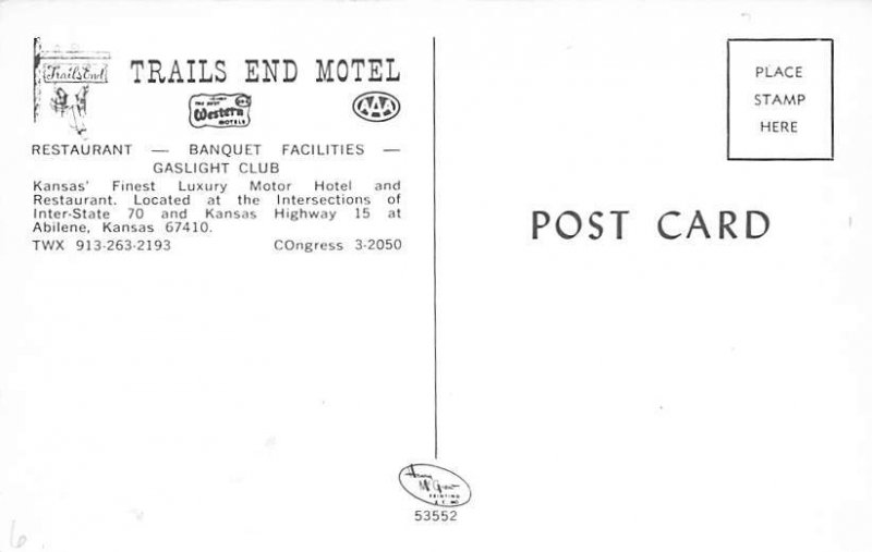 Trails end motel Abilene Kansas