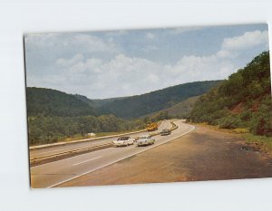 Postcard Pennsylvania Turnpike Allegheny Mt. Area USA