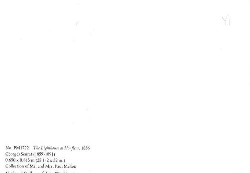 Georges Pierre Seurat, The Lighthouse At Honfleur  