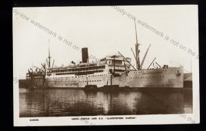 UC002 - Union Castle Liner - Llanstephen Castle - postcard