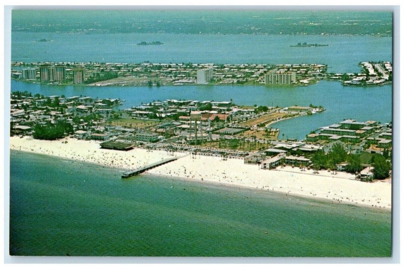Aerial View Overlooking Palm Pavillion Clearwater Florida FL Vintage Postcard 