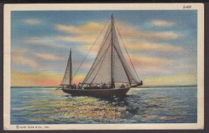 Maryland Triton Beach on Chesapeake Bay - Sailboat ~ LINEN