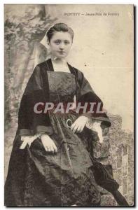 Pontivy - Young girl of Pontivy - Folklore - Costumes - Old Postcard