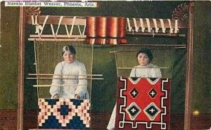 AZ, Phoenix, Arizona, Navajo Blanket Weaver