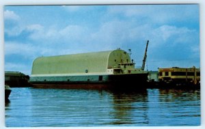 CHICAGO, IL ~ Advertising WONDER TRUSSLESS BUILDING Barge Cover c1960s Postcard