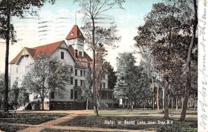 Troy New York Hotel At Round Lake Street View Antique Postcard K28485