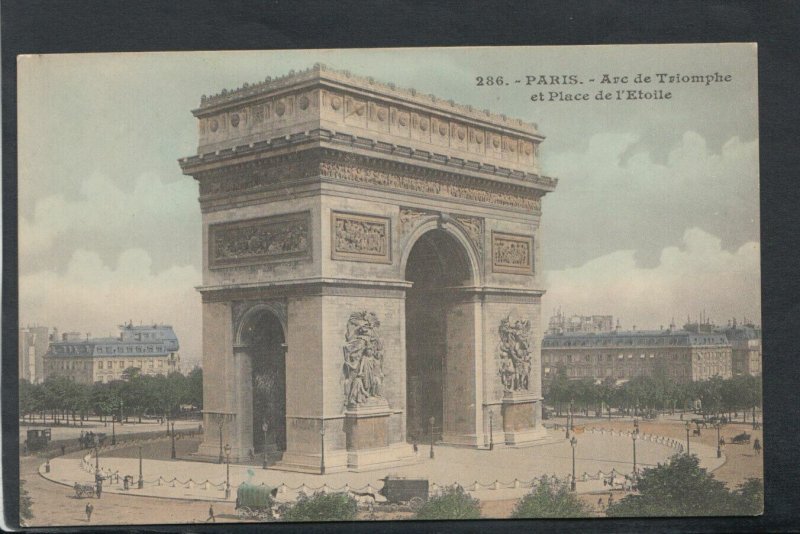 France Postcard - Paris - Arc De Triomphe Et Place De L'Etoile      T8052