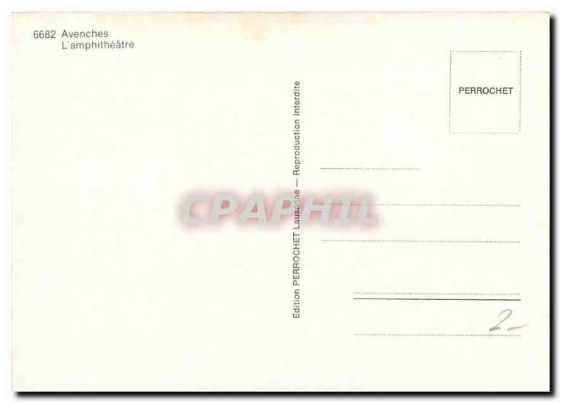 Postcard Modern Avenches The ampitheatre