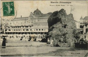 CPA Biarritz Plage a maree basse FRANCE (1126098)