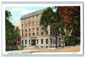 C. 1907-10 Masonic Temple, Evansville, Ind. Postcard P217