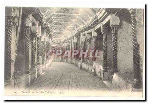 Tunisia Old Postcard Tunis Souk tailors (trades)