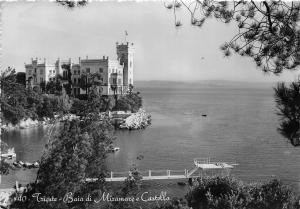 BG3300 trieste baia di miramare e castello    CPSM 15x9.5cm italy