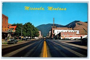 1972 Street Scene College Exterior Building Missoula Montana MT Vintage Postcard