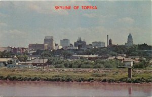 Topeka Kansas KS Skyline Postcard