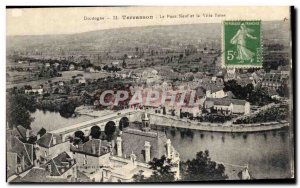 Old Postcard Terrasson The new bridge and the lower town