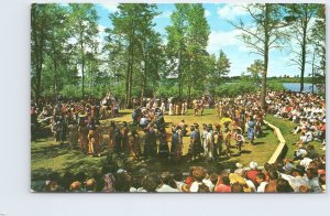 1960s Hayward WI Historyland Indian Powwow Native American Tribes Postcard