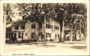 Bethel Maine ME Straw House Shorey Studio Vintage Real Photo Postcard