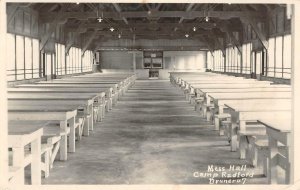 RPPC CAMP RADFORD Mess Hall Bruner 1956 Seven Oaks, California Vintage Postcard