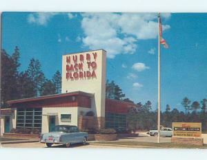 Unused Pre-1980 STATE LINE US 41 WELCOME CENTER Jennings Florida FL hn1181