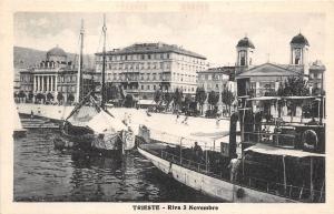 B3758 Italy Trieste Riva 3 Novembre  front/back scan