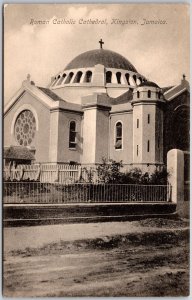 Roman Catholic Cathedral Kingston Jamaica Religious Historical Building Postcard