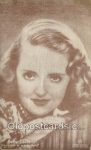 Bette Davis Movie Actor / Actress Non Postcard Backing Unused 