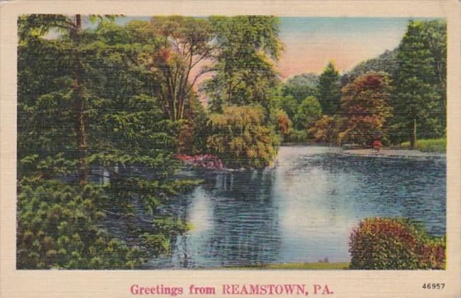 Greetings From Reamstown Pennsylvania 1944