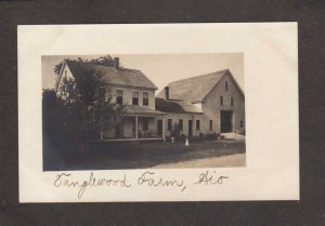 OH Tanglewood Farm House & Barn Chagrin Falls, Ohio ? RPPC Real Photo Postcard